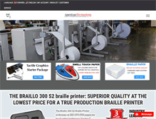 Tablet Screenshot of americanthermoform.com